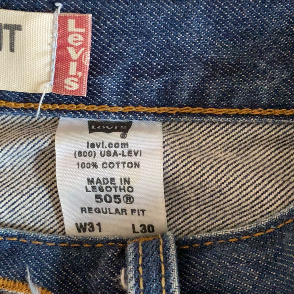 LEVI'S 505 Jeans Regular Fit 31x30 - Picture 9 of 11